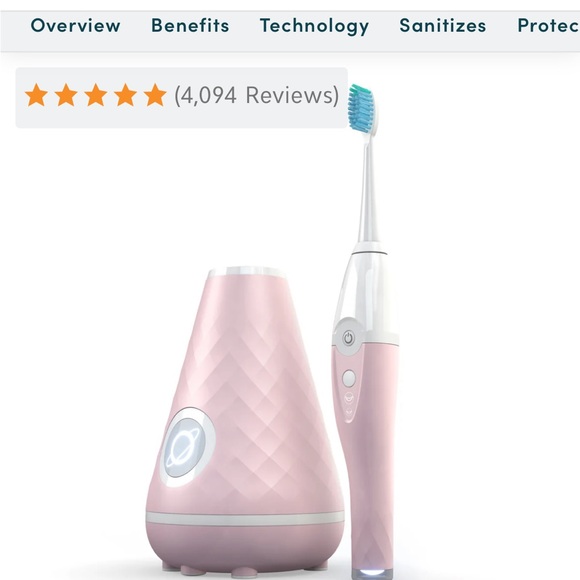 Tao Toothbrush Other - Tao Electric Sonic Toothbrush and Sanitizer Set and Travel size sanitizer - Pink